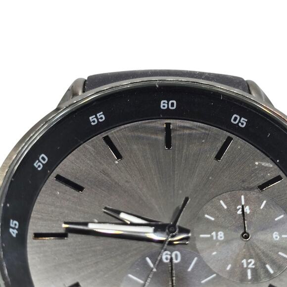 Aldo Men Watch Classic Casual Style Black Rubber Band Large Display Watch Only - Picture 8 of 10